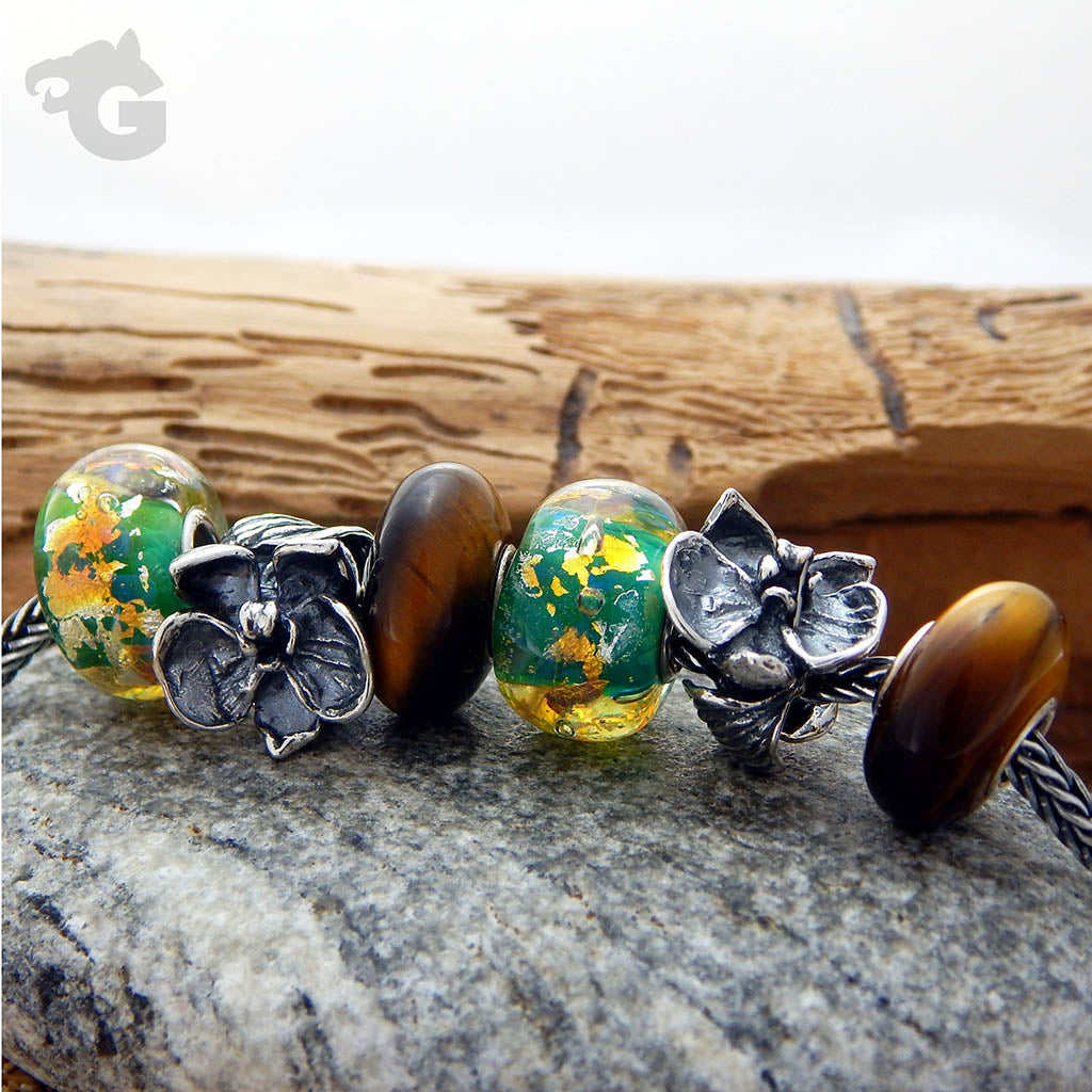 Toad Lily silver charm