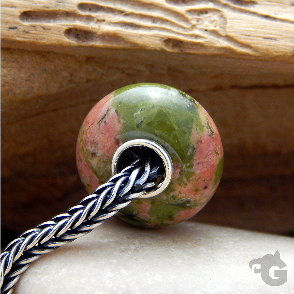 Unakite Jasper Bead