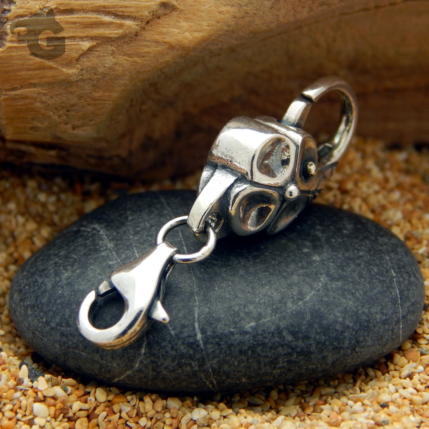 Clasps chain connector double lobster nature inspired flower botanical 925 Sterling silver bracelet necklace - Glermes.com