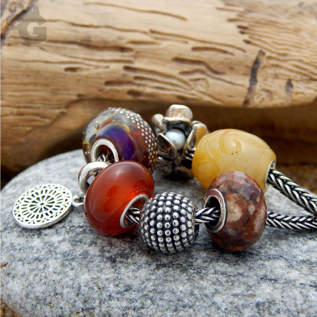 Wild Horse Jasper bead big hole European style