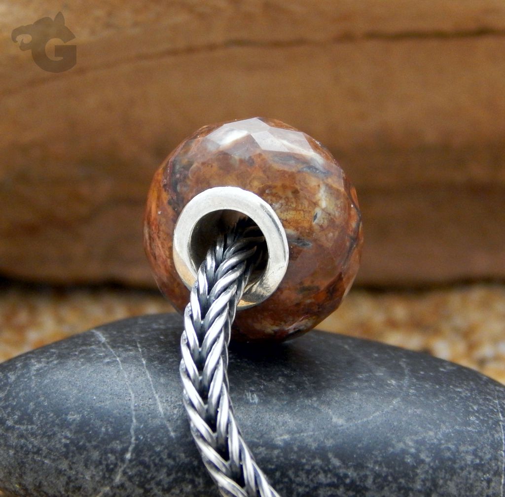 Wild Horse Jasper bead Owyhee Mountains