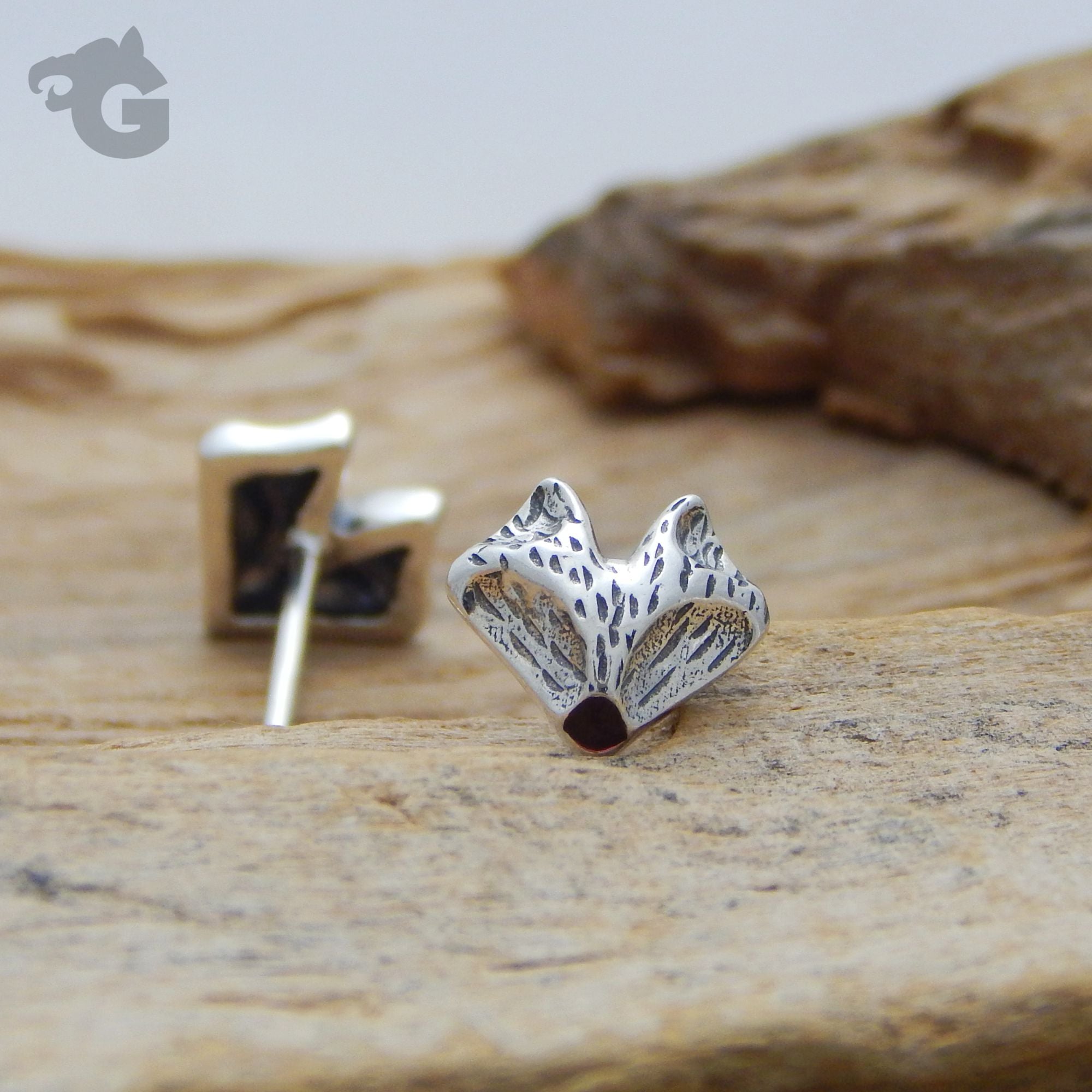 Woodland Fox earring studs
