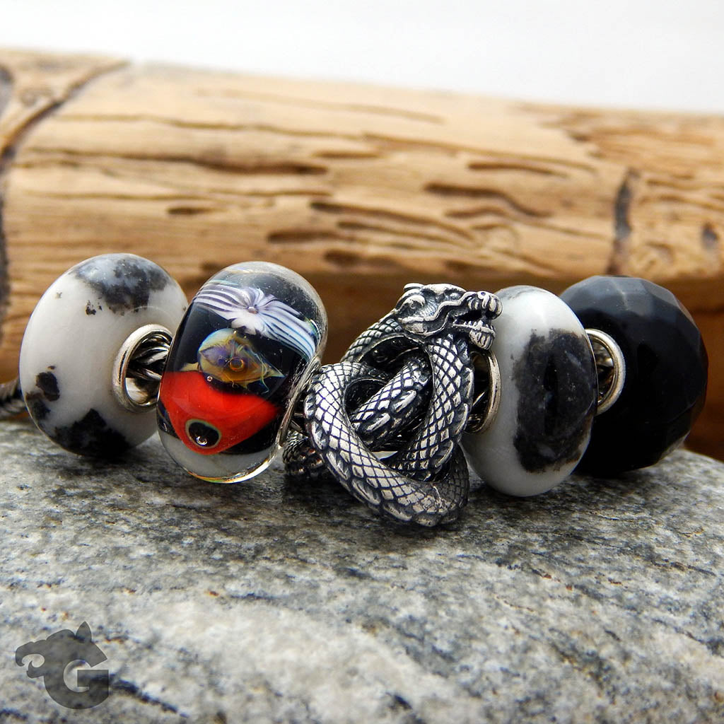 Zebra Jasper gemstone bead