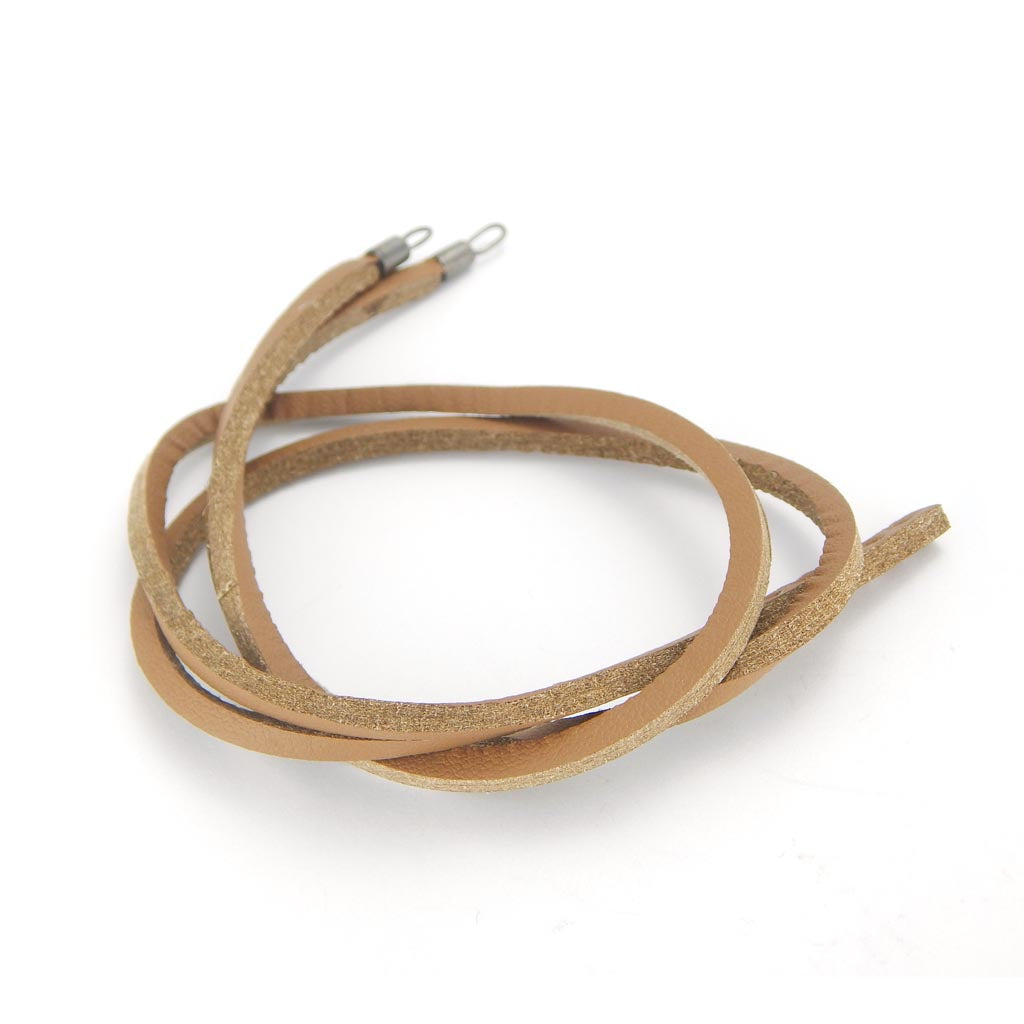 light brown leather bracelet - glermes.com