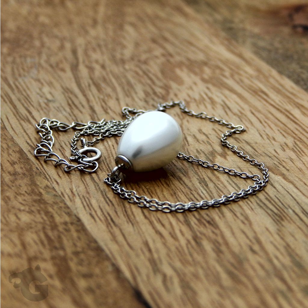 pearl necklace choker teardrop