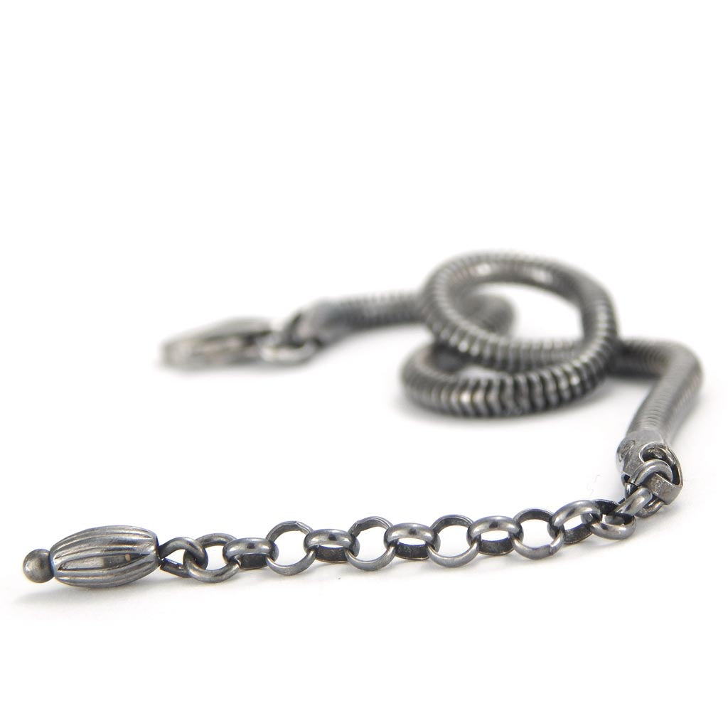 Oxidized Sterling Silver Snake bracelet