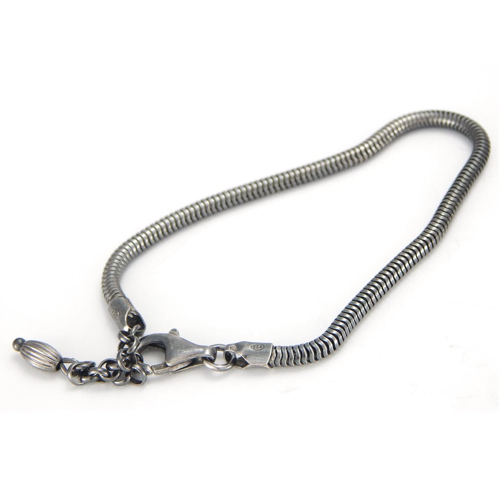 Oxidized Sterling Silver Snake bracelet