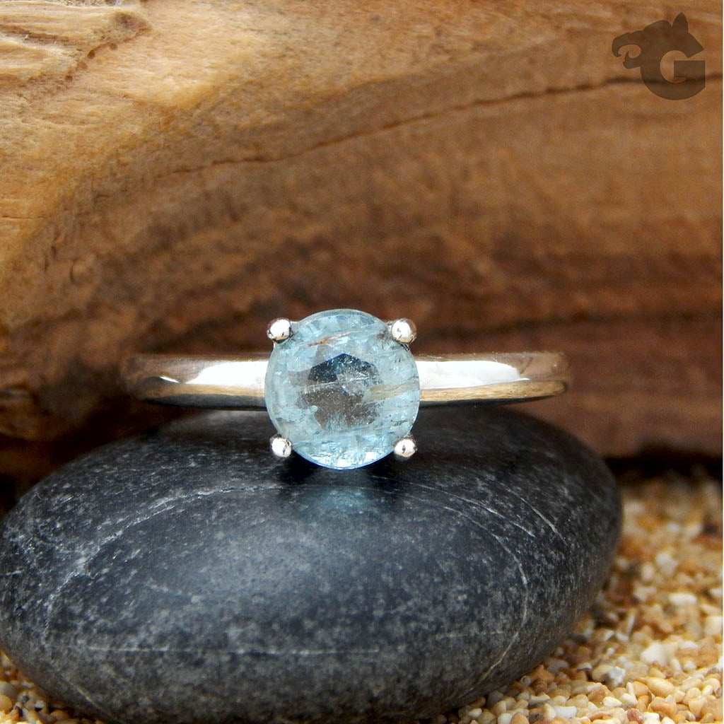 Natural Aquamarine ring