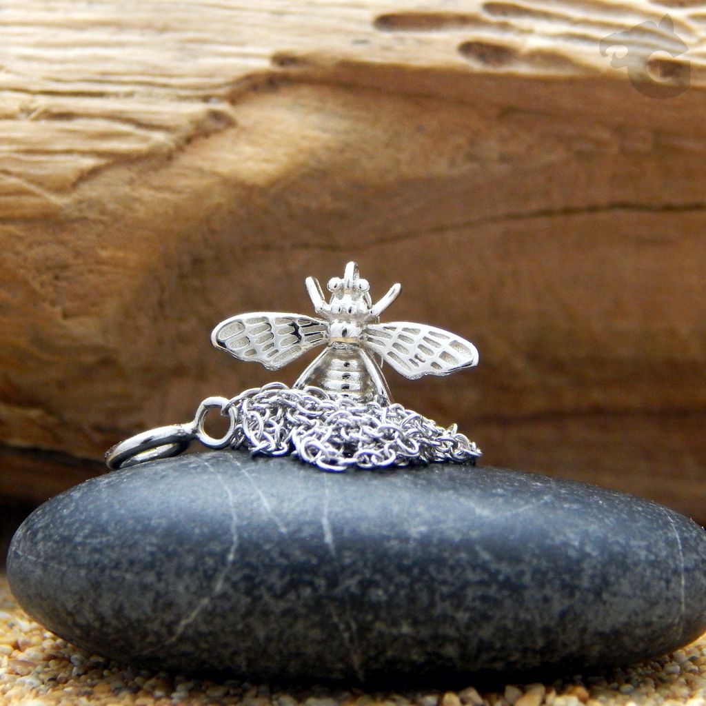 bee jewelry silver 