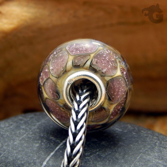 Droplets glass bead charm