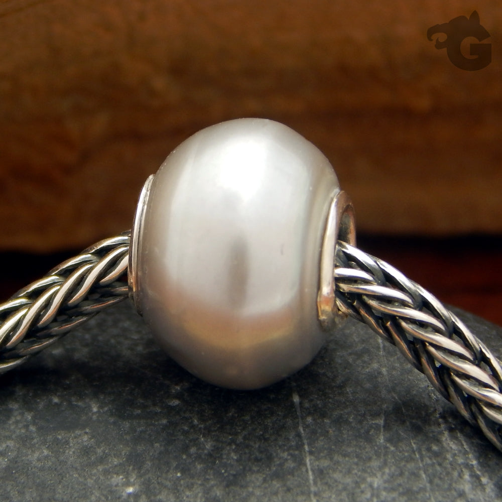 Grey Pearl bead small core - Glermes
