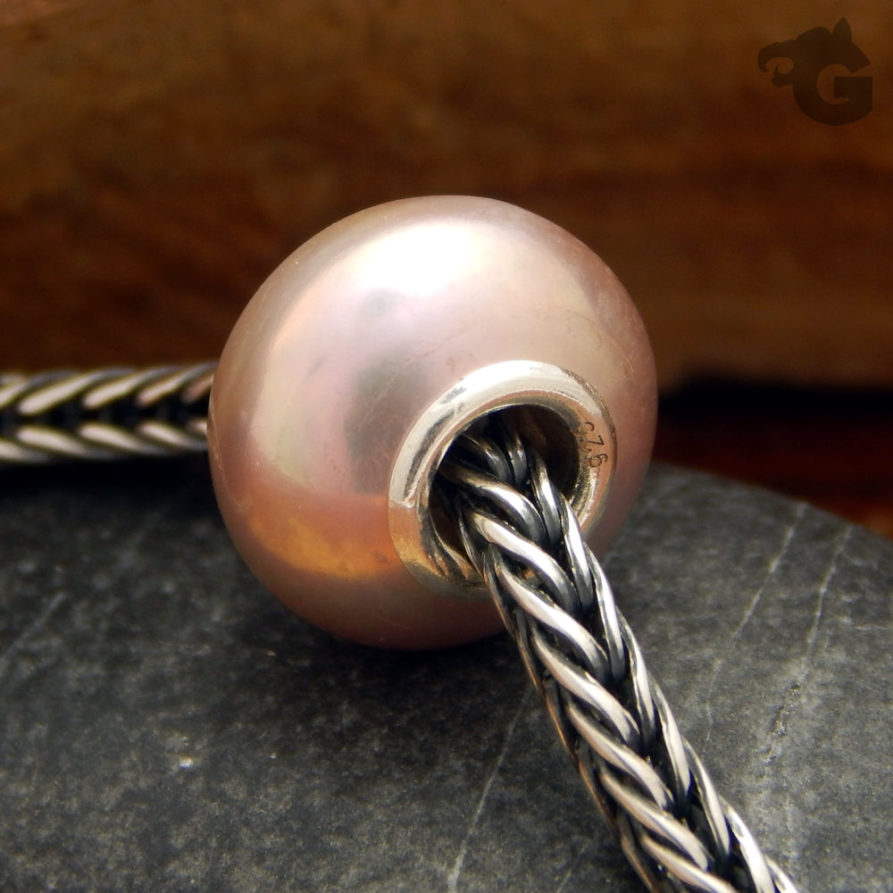 Purple pearl natural bead small core - Glermes