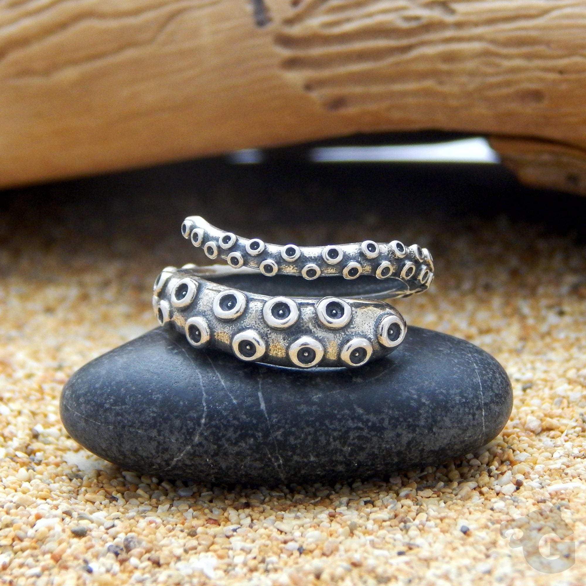 tentacles ring 925 sterling silver unisex gift