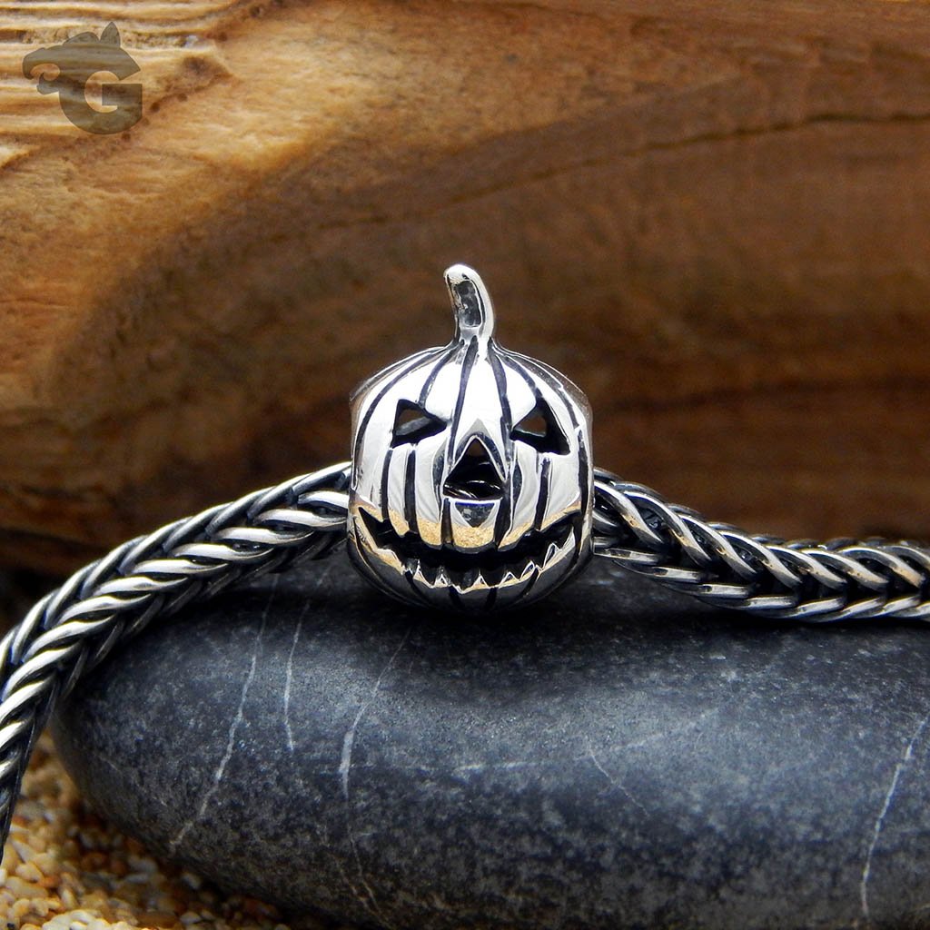 Pumpkin big hole bead