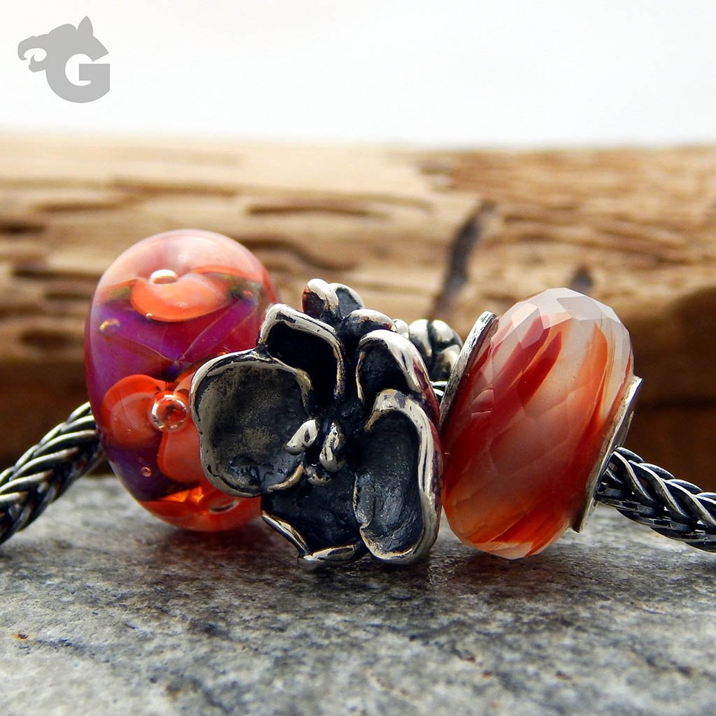 Toad Lily Bouquet silver bead